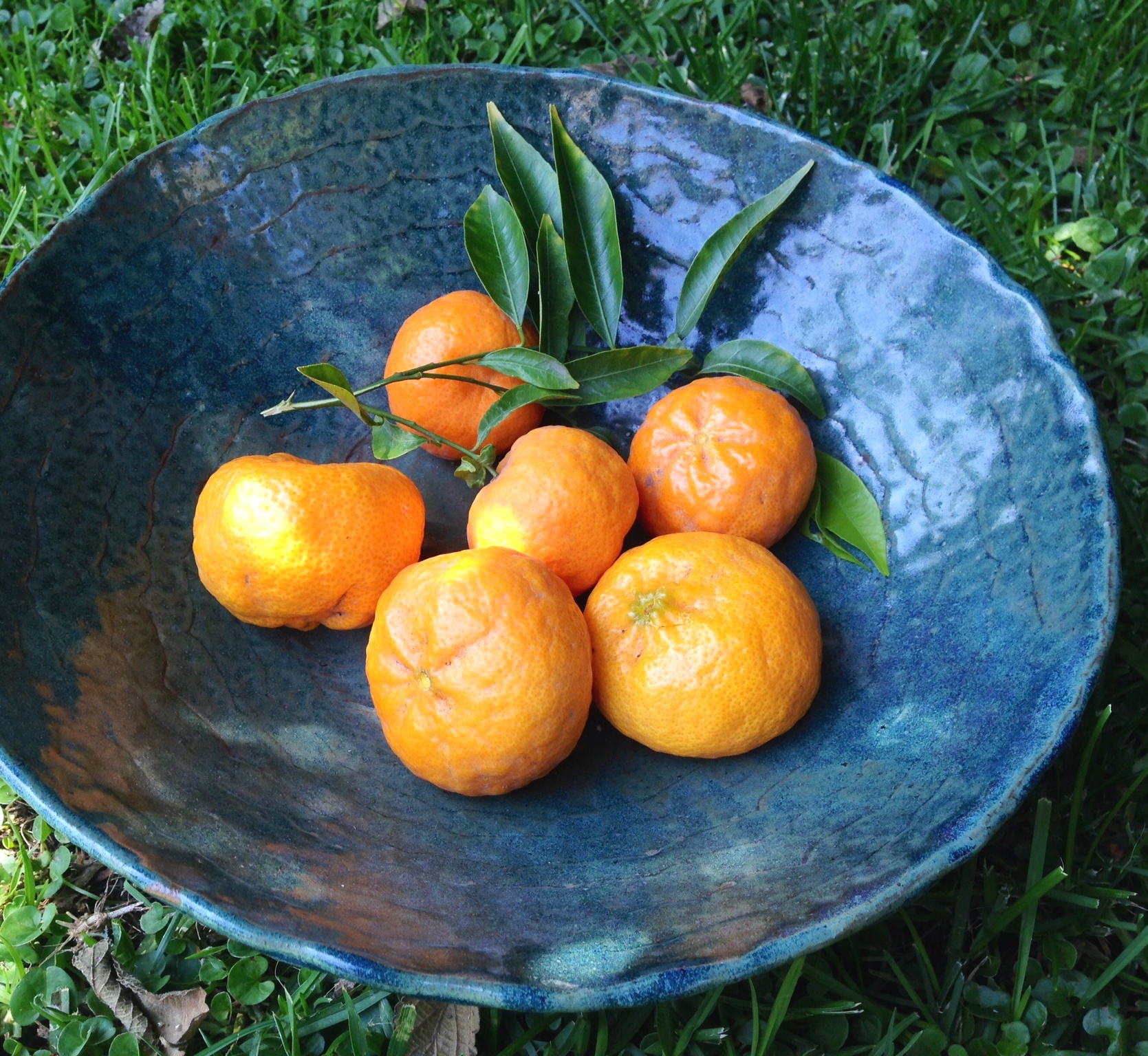  - Bowl de cerámica gres con mandarinas - Manos del Alma.JPG