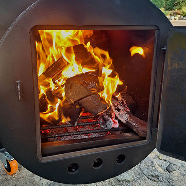 Ahumador a carbón offset DT de flujo directo