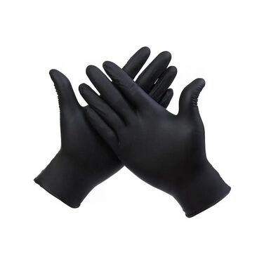 Pack 24 pares de Guantes de Algodón + 100 Guantes de Nitrilo Negro XL 