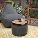 Bandeja de madera de teca de exterior para usar con puf - muebles impermeables premium daneses especiales para exterior varios colores comodos y resistentes.jpg