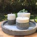 Velas circulares con base de hormigón - bandeja con tres velas con base de hormigon adornos.jpeg