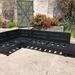 Sofá de madera de pallets reciclados a medida - sofá de pallet color negro.jpeg
