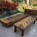 Mesa de madera de pallets modelo Zig Zag - conjunto de pallet color roble con mesa de centro.jpeg