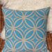 Cojines en tonos turquesa y rosados - cojin decorativo cuadrado turquesa : celeste con beige.jpeg