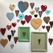 Corazones de cerámica - corazones de ceramica para colgar en la pared.JPG