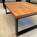 Mesa de fierro de perfil rectangular y cubierta de madera (patas corchete) - mesa de centro o lateral cubierta de madera, patas de fierro tipo corchete 6.jpg
