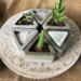 Triángulos decorativos de cemento - adorno con forma de triangulo de cemento pulido con relleno (planta, vela, piedras) a eleccion 3.png