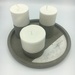 Bandeja decorativa de hormigón - bandeja decorativa de hormigon con velas.JPG