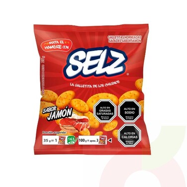Galletas Mini Jamón Serrano Selz 35Gr - Supermercados Eltit