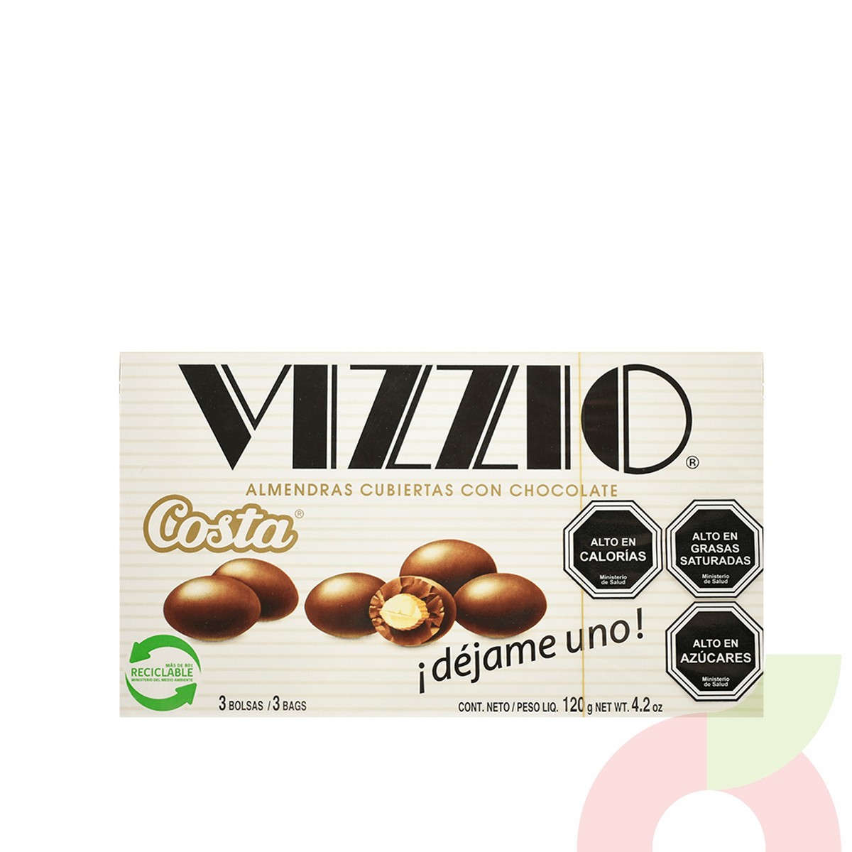 Vizzio Almendras con Chocolate Costa 120Gr - Supermercados Eltit