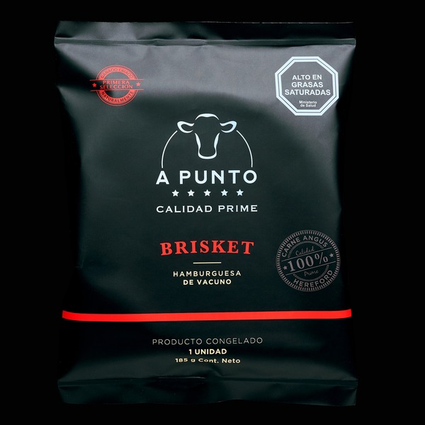 Caja Hamburguesa Brisket 185 grs. A Punto. 24 Unidades