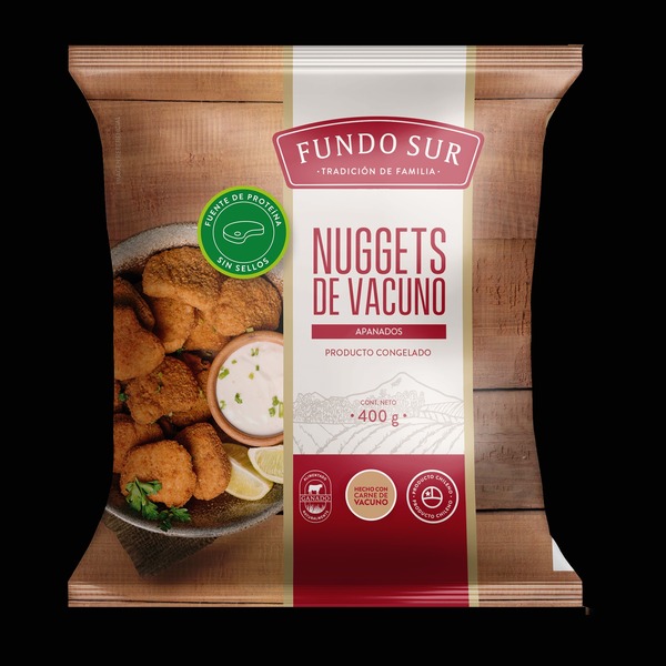 Caja Nugget de Vacuno 400 grs. 10 unidades