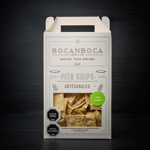 Pita chips finas hierbas