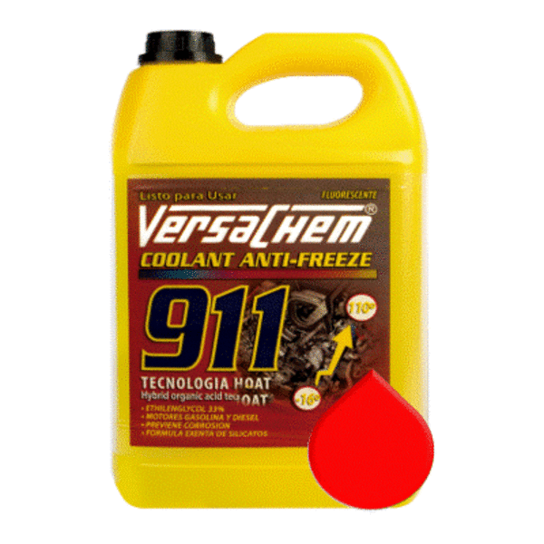  - 911-E Anticongelante 3.7 Lts -16ºc Rojo