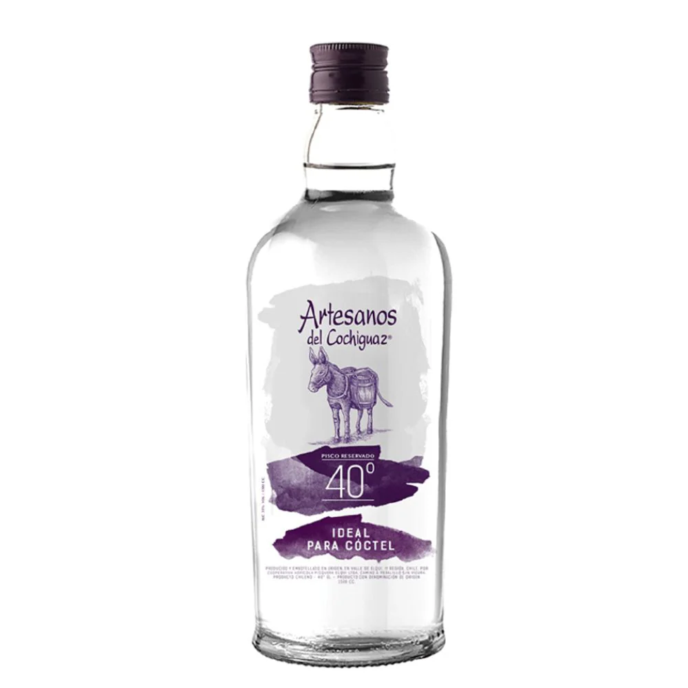  - Pisco Artesanos Transparente 1500Cc 40Gr .webp
