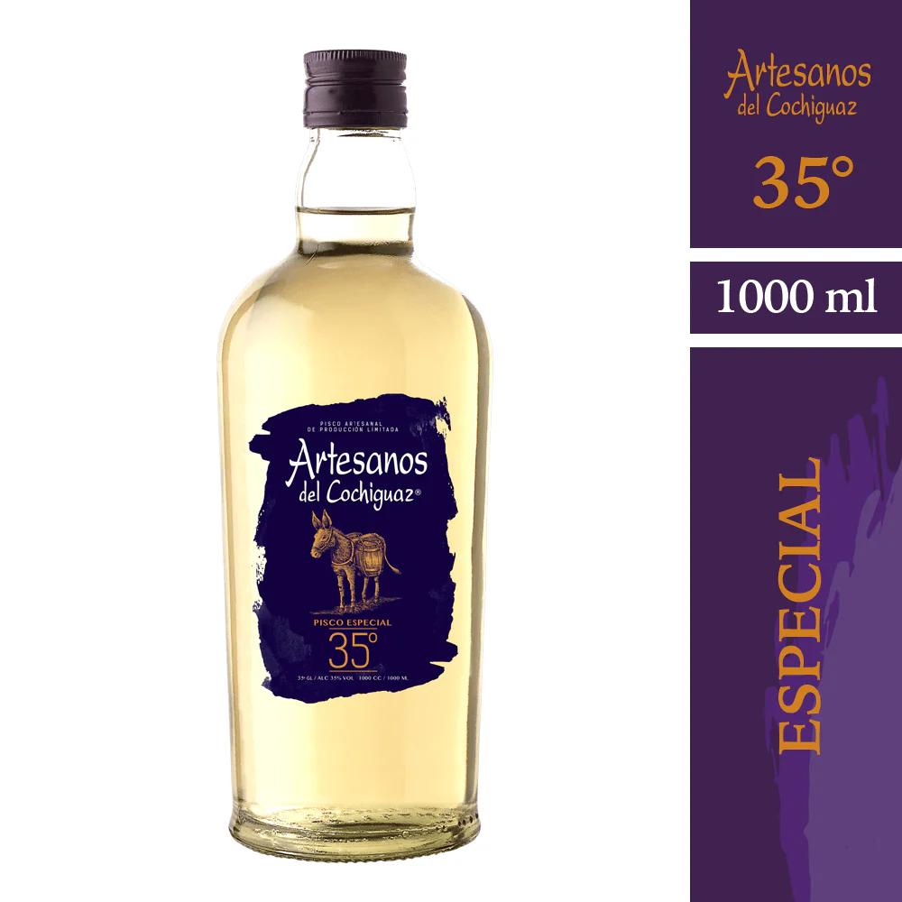  - Pisco Artesanos Cochiguaz 1000Cc 35G .webp