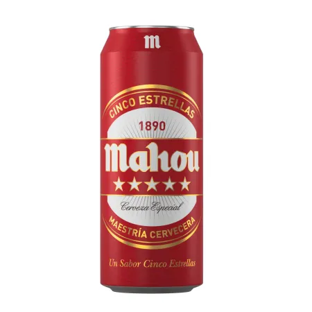  - Cerveza Mahou 5 Estrellas Lata 500cc .webp