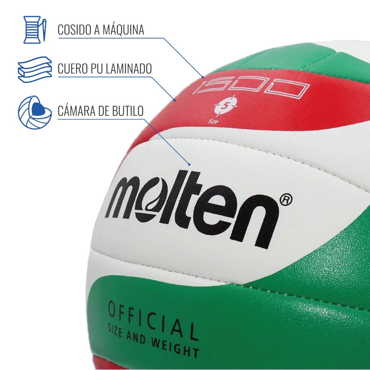  - Balón de Vóleibol Molten V5M-1500 Serve (3)