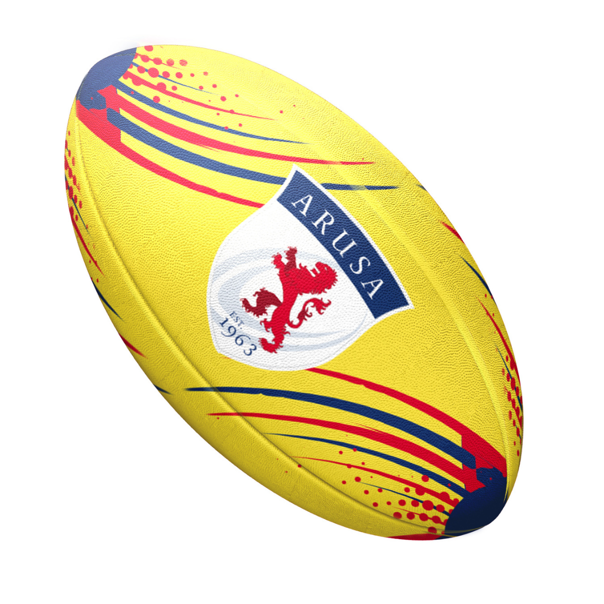  - Balón de Rugby Macron Supporter ARUSA  Talla 5 (Amarillo) (2)