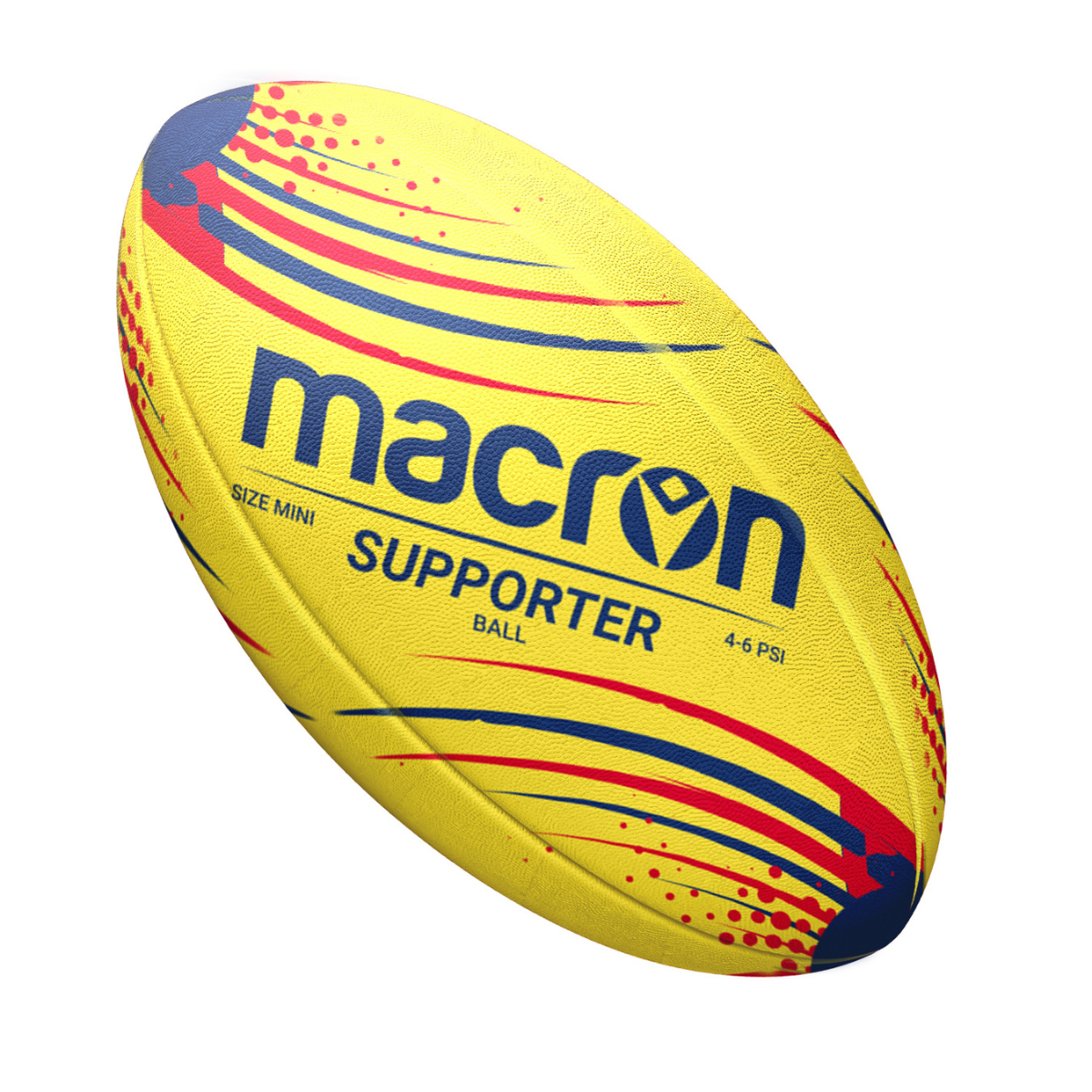  - Balón de Rugby Macron Supporter ARUSA  Talla 5 (Amarillo) (1)