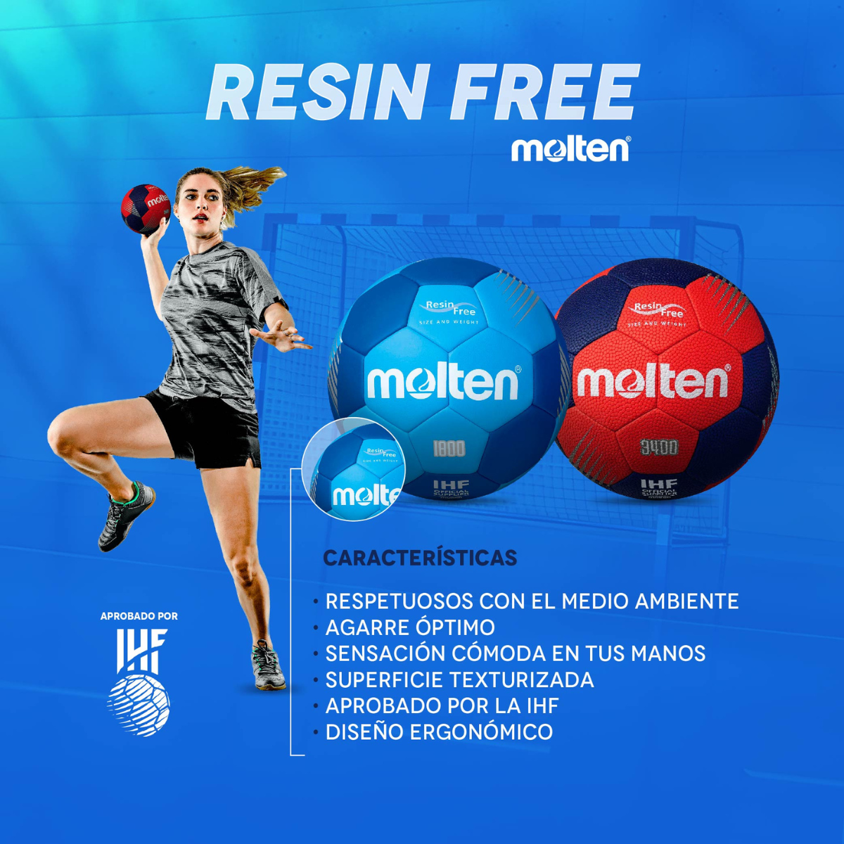  - Balón de Handball Molten F1800 Resina Free (3)