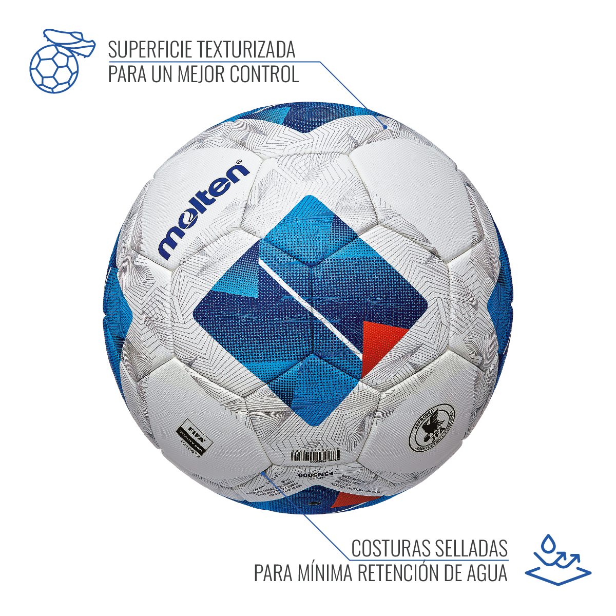  - Balón de Fútbol Molten Vantaggio 5000 Oficial ANFP 2025 (4)