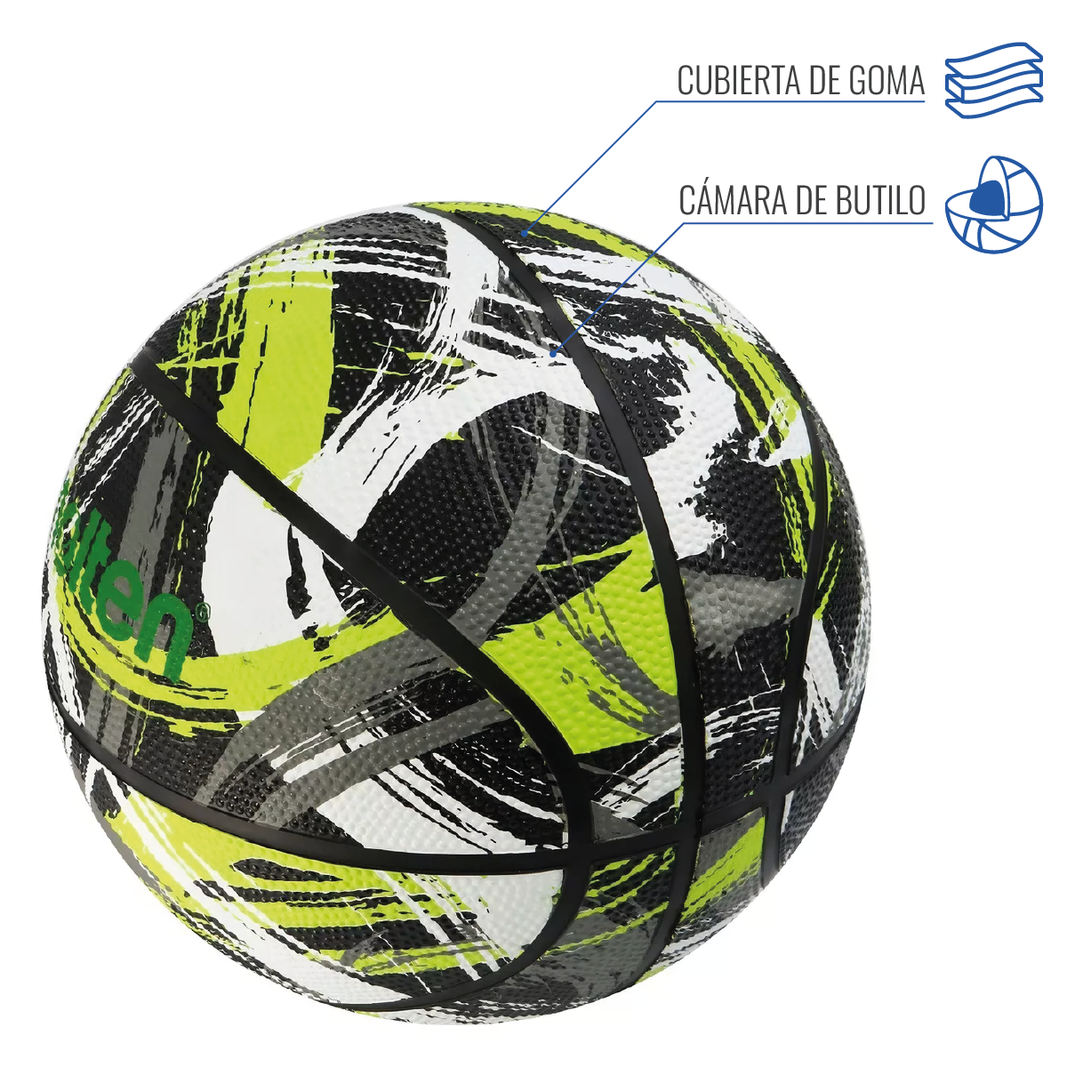  - Balón Básquetbol Molten BF1601 AmarilloNegro (4)