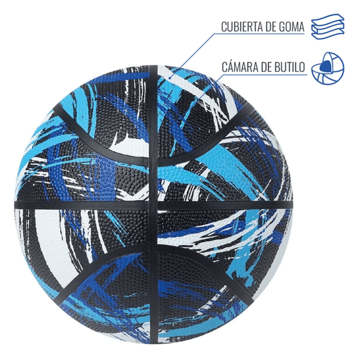  - Balón Básquetbol Molten BF1601 AzulinoNegro (3)