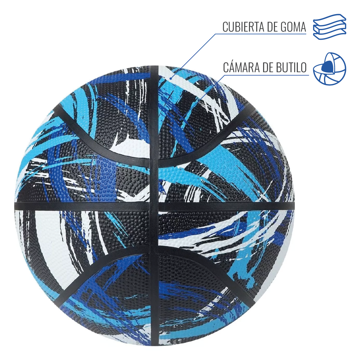  - Balón Básquetbol Molten BF1601 AzulinoNegro (4)