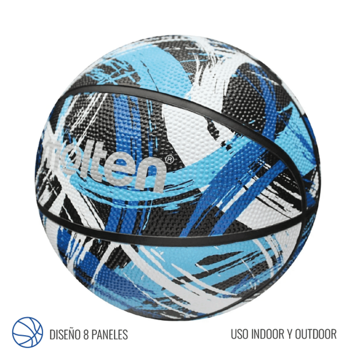  - Balón Básquetbol Molten BF1601 AzulinoNegro (2)