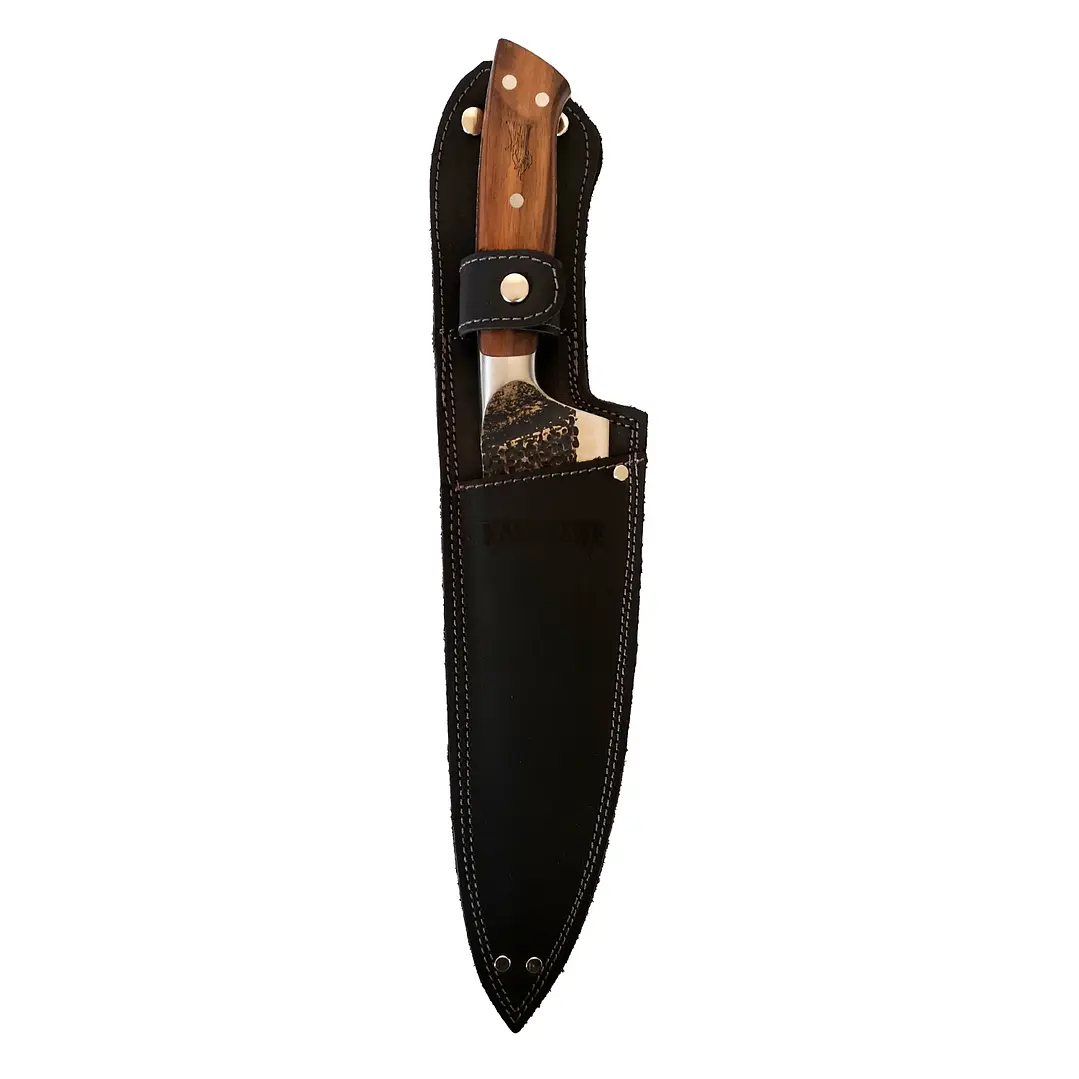  - Cuchillo 8 Parrillero Curacaví CON Funda Cuero Negra.webp