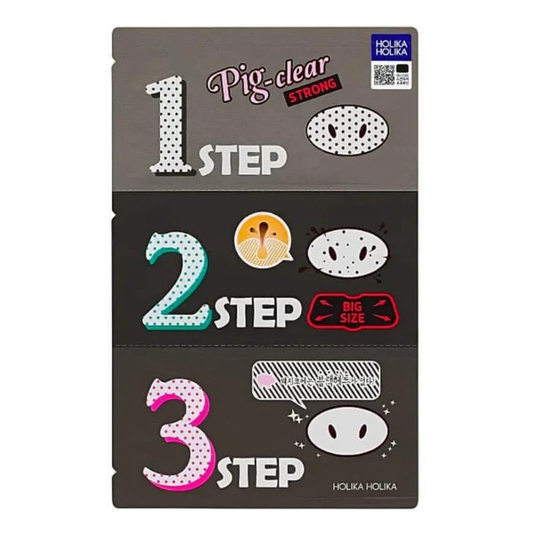 Holika Holika Fuerte Removedor Puntos Negros Kit 3-en-1