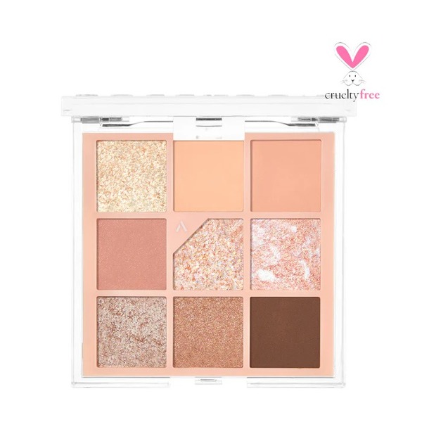 Unleashia Glitterpedia Eye Palette N3. All of Coralpink 9 sombras