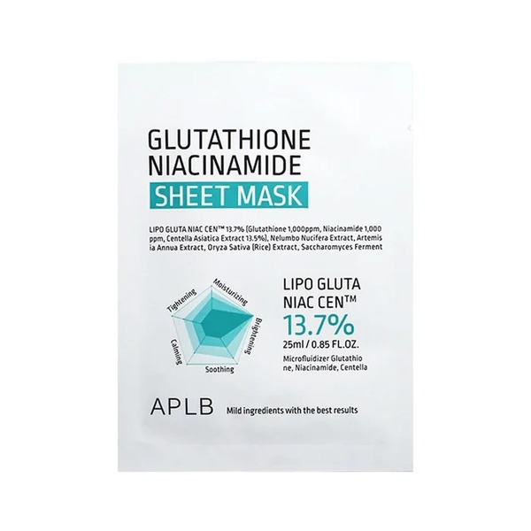 APLB Glutathione Niacinamide Sheet Mask 1ea