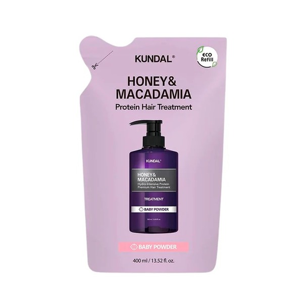 KUNDAL Honey & Macadamia Conditioner Refill 400ml (Baby Powder)