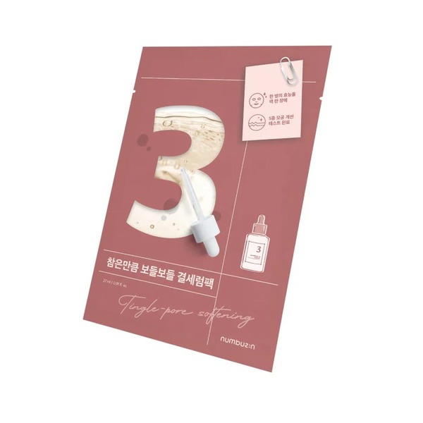Numbuzin No.3 Tingle Pore Softening Mascarilla de Tela 1ea