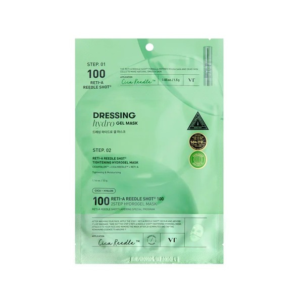 VT Cosmetics Reti-A Reedle Shot 100 2STEP Hydrogel Mask 1ea
