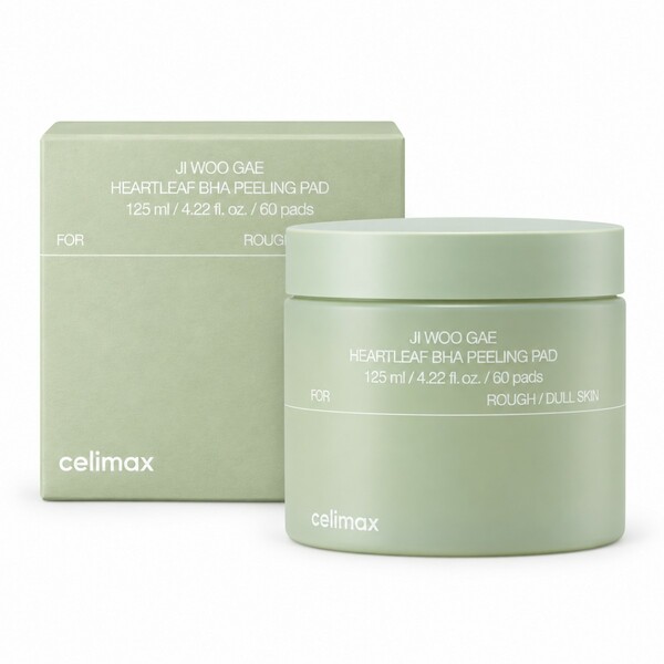 Celimax JIWOOGAE Heartleaf BHA Peeling Pad 60 pads – Pads Exfoliantes con BHA