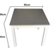 Mesa + 2 sillas de MADERA en Gris con blanco- Últimas! - medidasmesagris.jpg