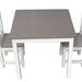 Mesa + 2 sillas de MADERA en Gris con blanco- Últimas! - Mesa y 2 sillas1 Gris GrowMe 2021.jpg
