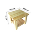 Mesa auxiliar - Velador - Mesa DECO color Natural (Nativa)