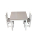 Mesa + 2 sillas de MADERA en Gris con blanco- Últimas! - Mesa y 2 sillas GRIS-1R.jpg