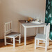 Mesa + 2 sillas de MADERA en Gris con blanco- Últimas! - mesa y 2 sillas.jpg