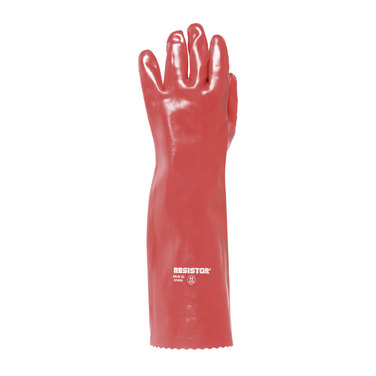 GUANTE KRON PVC ROJO Q1 18' (45CM) ISP RESISTOR - Exoset
