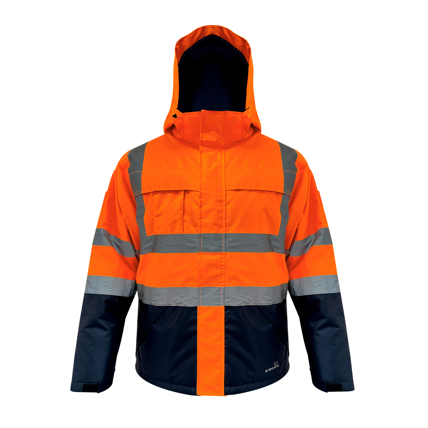 PARKA NEBRASKA BICOLOR AZUL-NARANJO ISP SIBERIA - Exoset