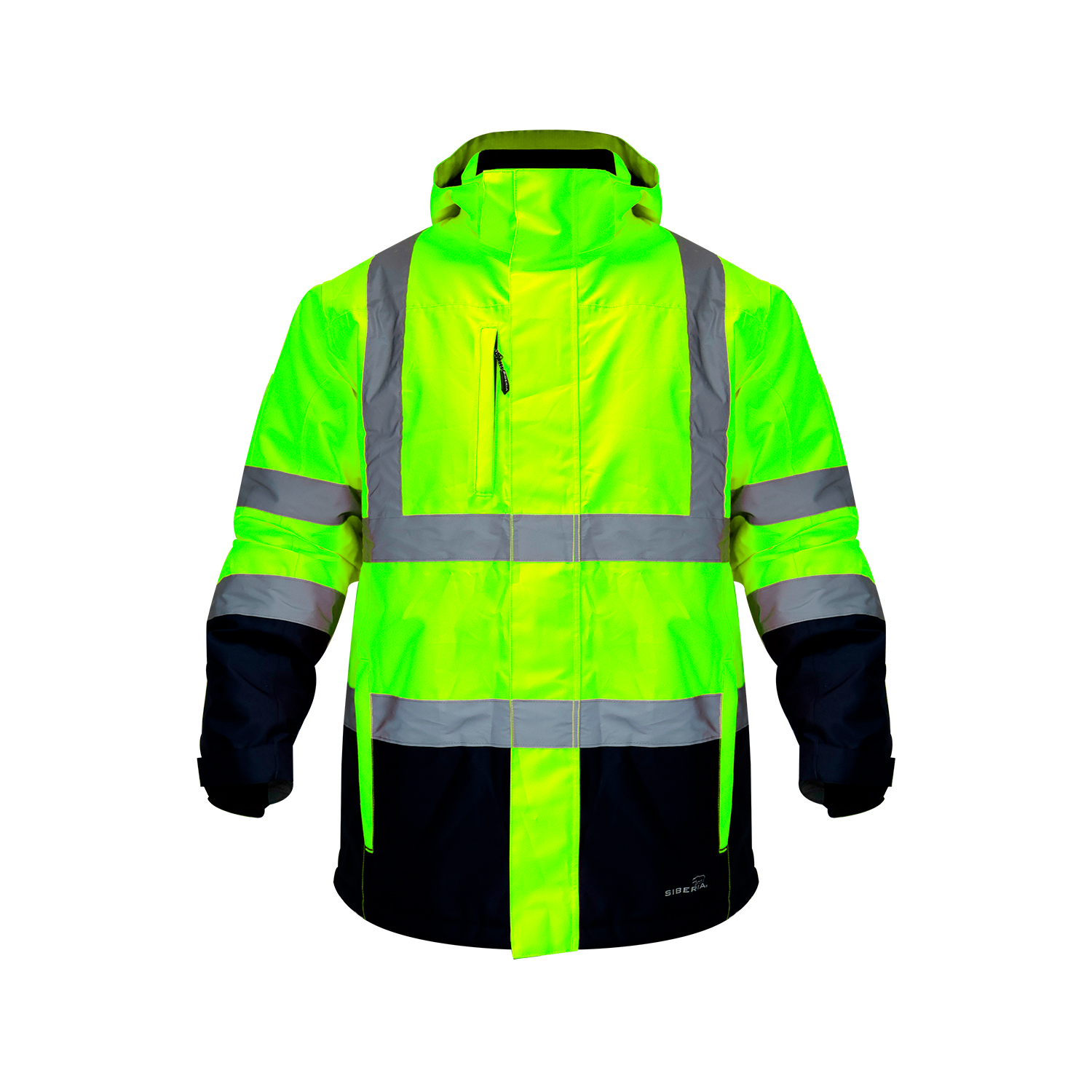 Palm × GREEN BOWL Nylon Full Zip Parka PARKA THERM 360 BICOLOR AMARILLA/AZUL ISP SIBERIA - Exoset