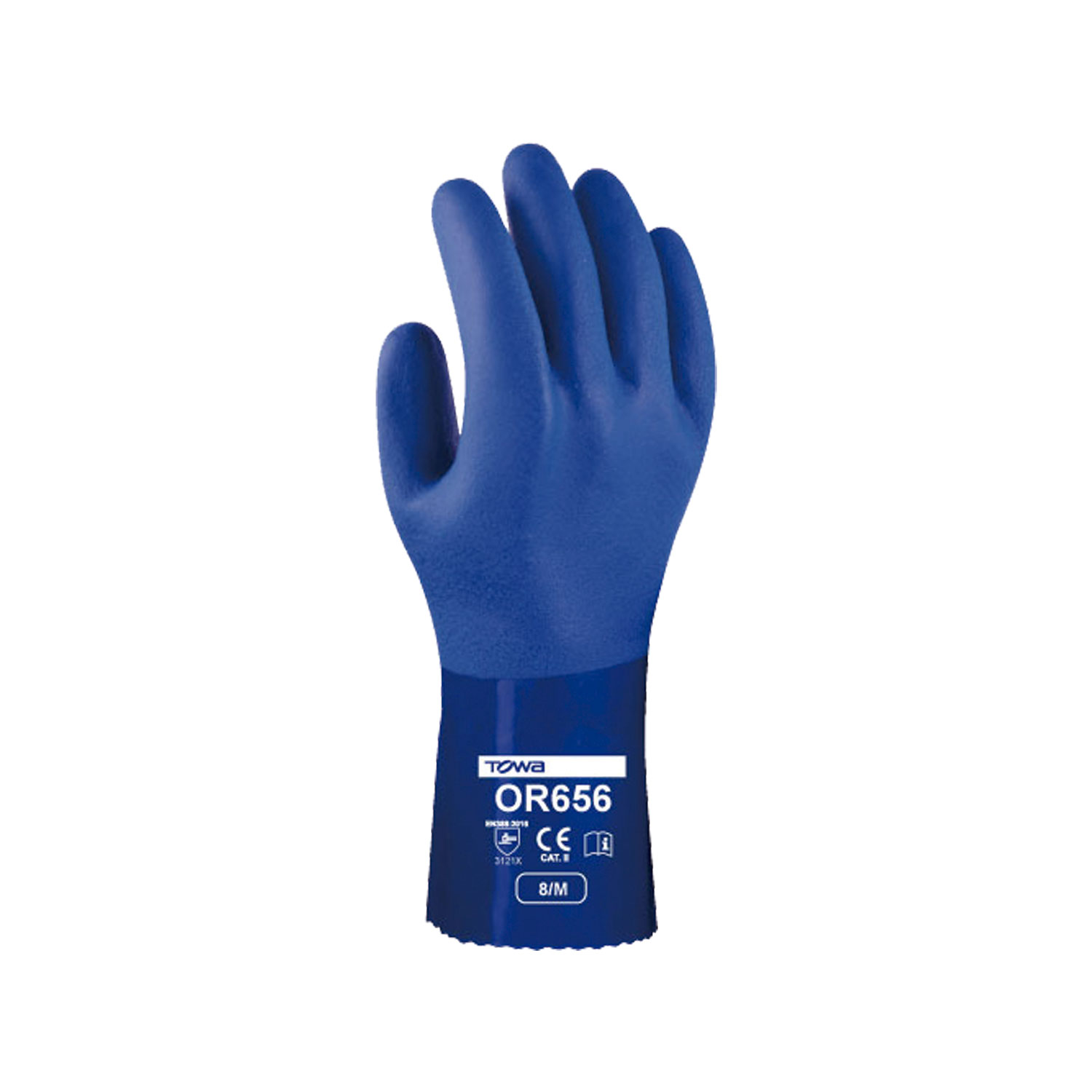 GUANTE OR656 PVC RESISTENTE AZUL ISP TOWA - Exoset