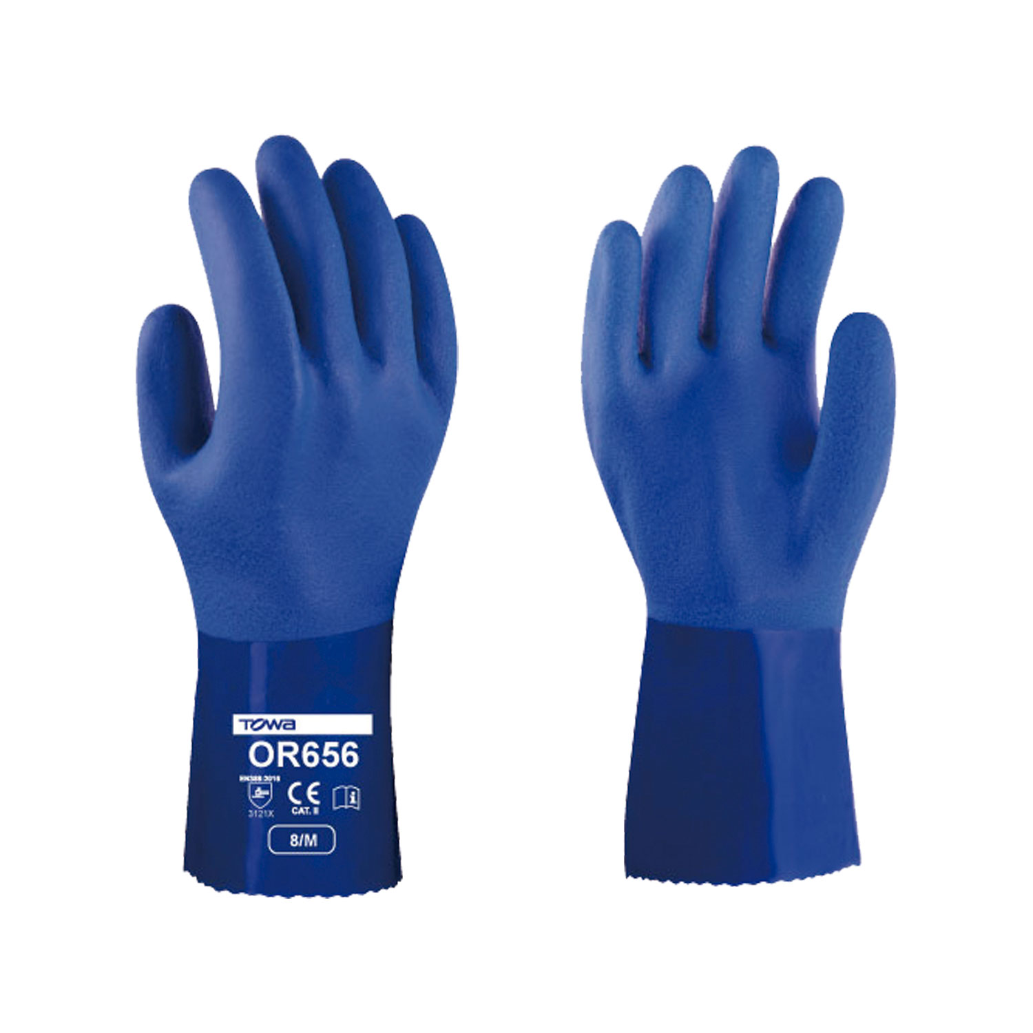 GUANTE OR656 PVC RESISTENTE AZUL ISP TOWA - Exoset
