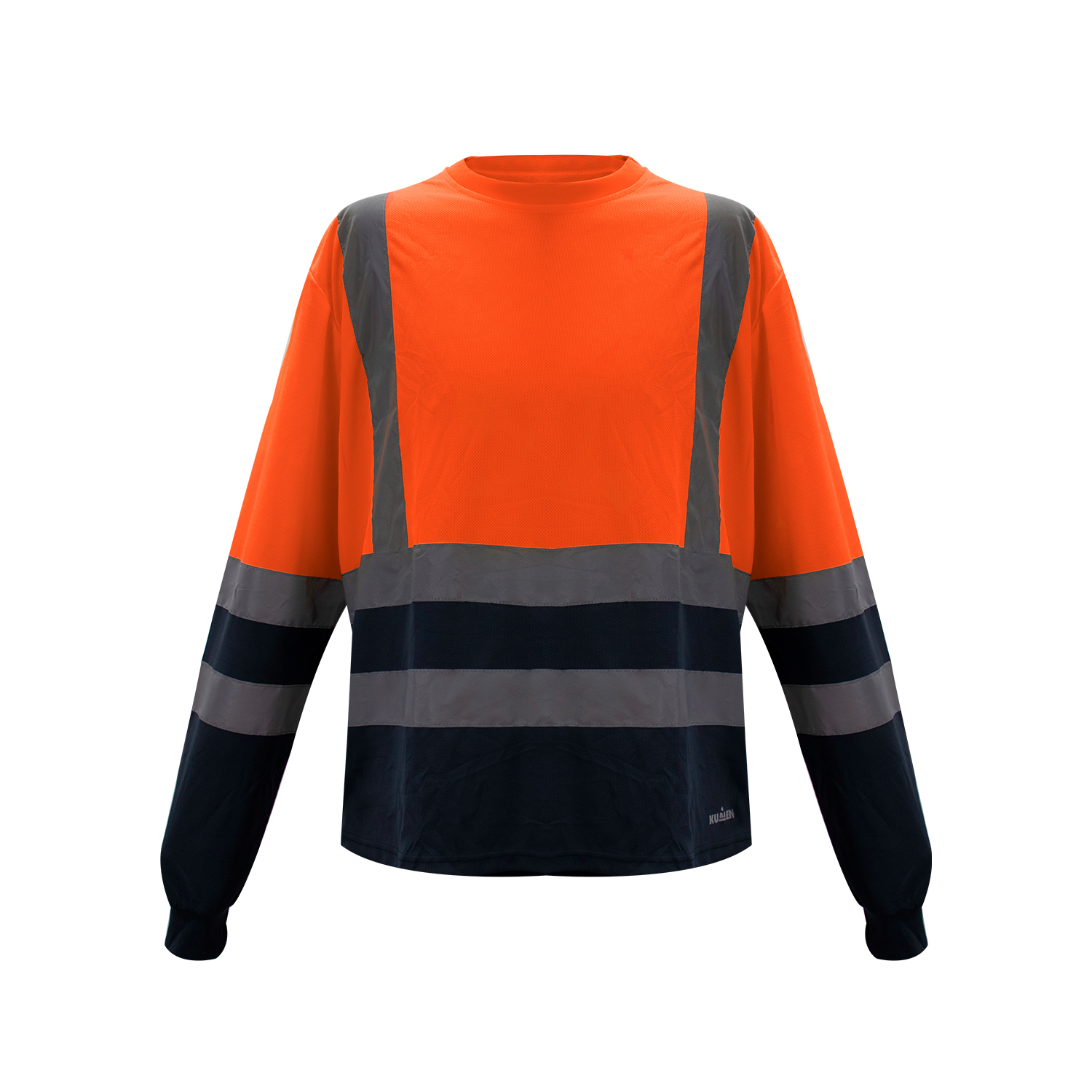 masumi POLERA COOLDRY CUELLO REDONDO HI VIS BICOLOR NARANJO KUMEN - Exoset