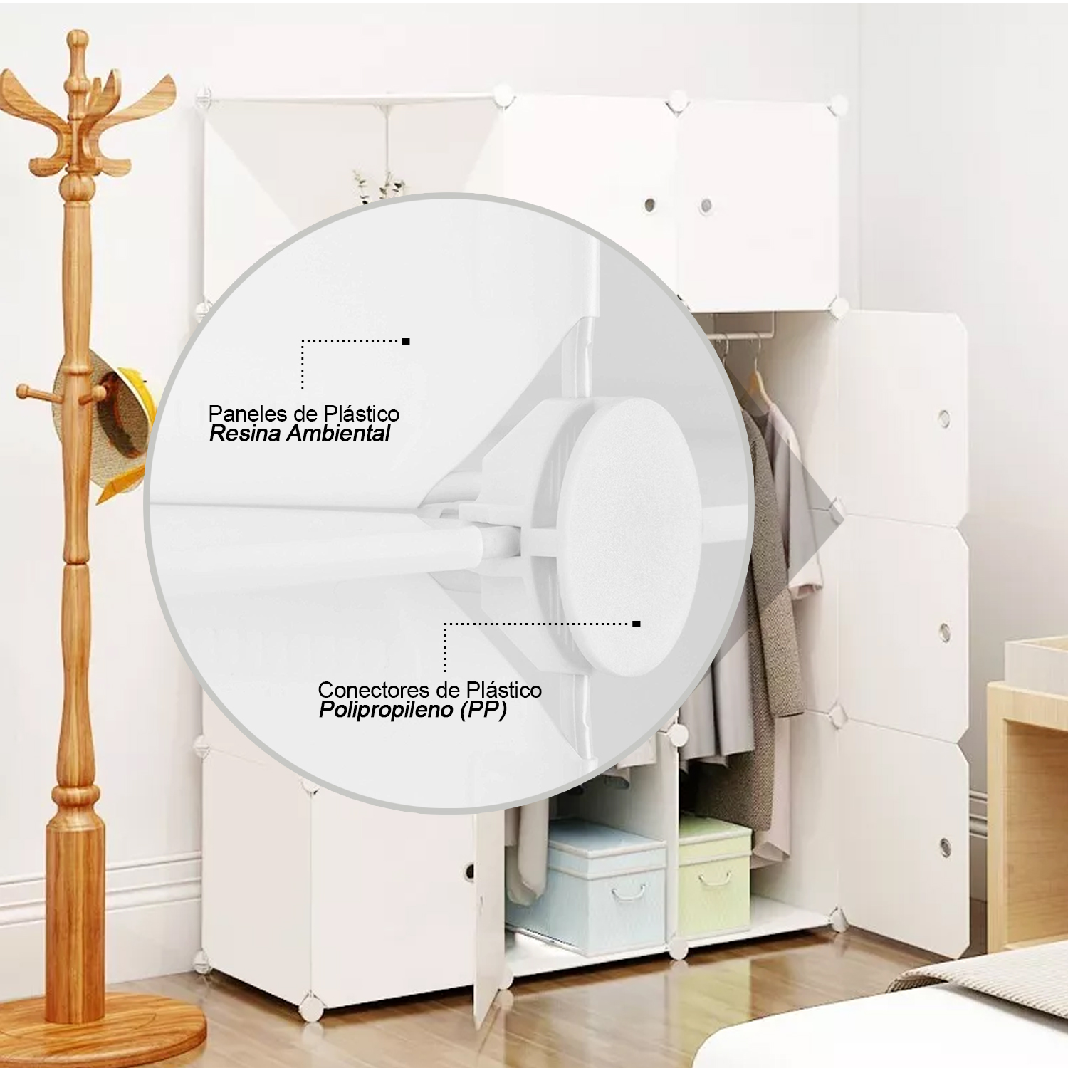  - Armario Organizador Modular 12 Cubos